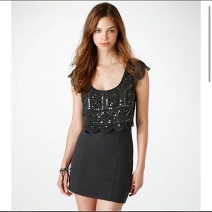 AEO sequin and beaded flapper dress